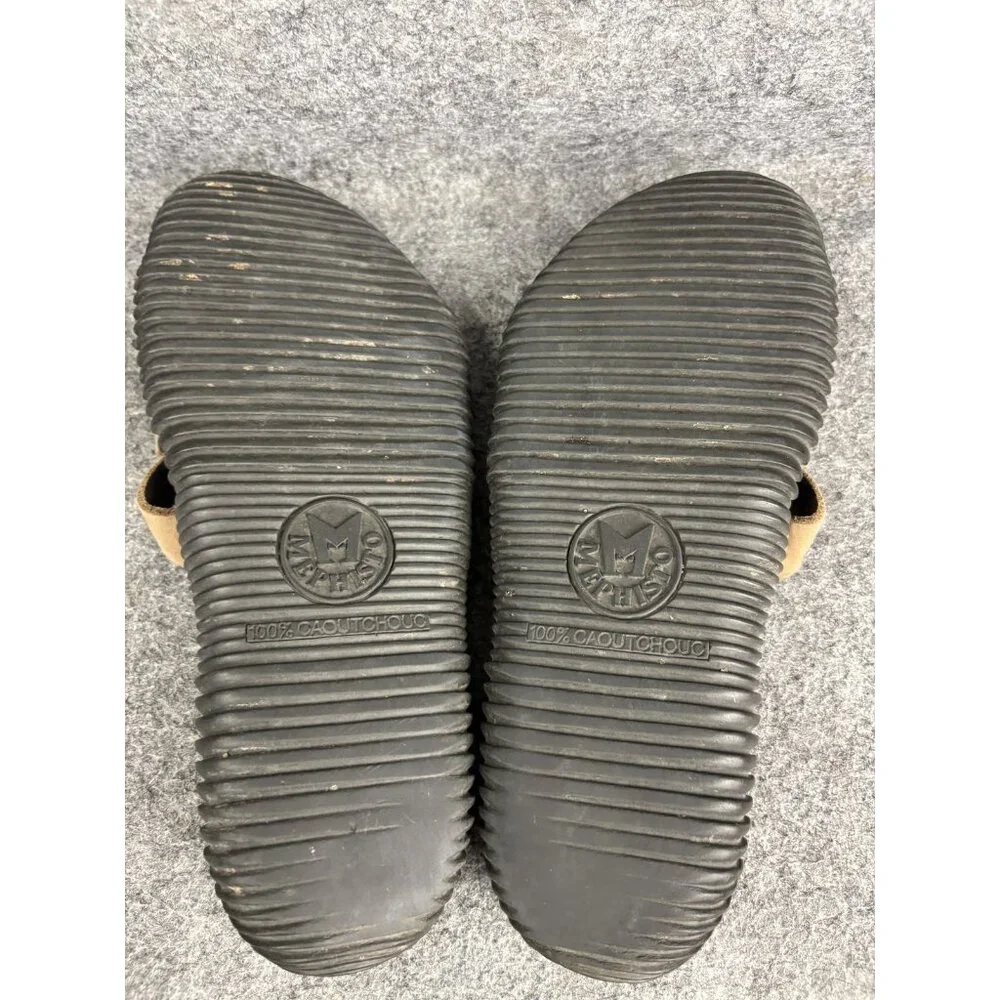 Mephisto‎ Shoes Mens Size 38 Brown Leather Slip On Sandals Cork Footbed Comfort